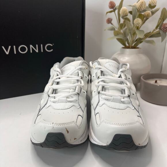 Vionic 23 Walk 2.0 Leather Walking Shoes Comfort Sneakers White Men\'s 12M main image 10